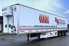 Dry van transport truck