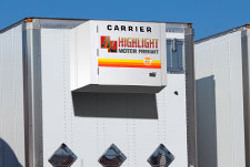 Heated van transport truck