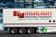 Tri axle transport truck